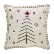 Star of Wonder Primitive Tree Pillow 12x12