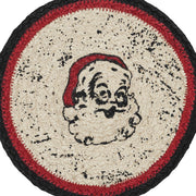 Jolly Ole Santa Jute Trivet 8 inch Diameter