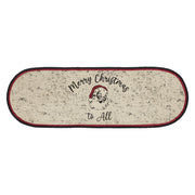 Jolly Ole Santa Jute Oval Runner 12x36