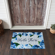 Finders Keepers Hydrangea Hello There Nylon Rug Rect 24x36