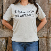 I Believe in the RWB T-Shirt, Light Grey Melange, Medium