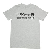 I Believe in the RWB T-Shirt, Light Grey Melange, XL