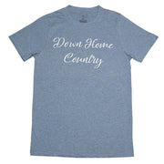 Down Home Country T-Shirt, Light Blue Melange, Medium