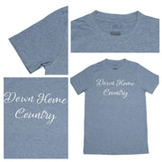 Down Home Country T-Shirt, Light Blue Melange, Large