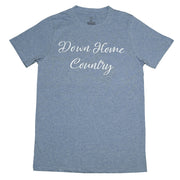 Down Home Country T-Shirt, Light Blue Melange, XL