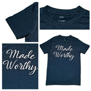 Made Worthy T-Shirt, Navy Melange, Small