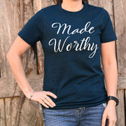 Made Worthy T-Shirt, Navy Melange, Medium