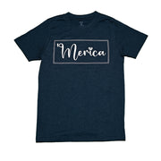 Merica T-Shirt, Navy Melange, Small