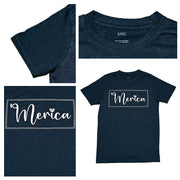 Merica T-Shirt, Navy Melange, 2XL