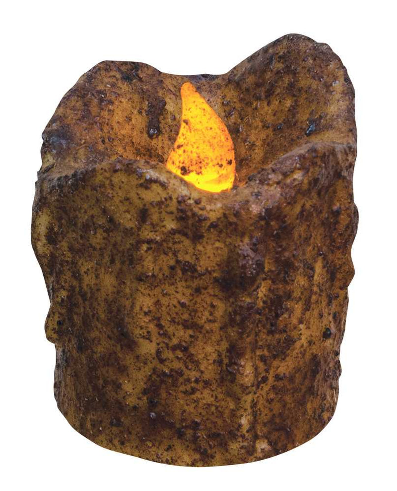 Dripped Pillar - Burnt Mustard - 3"