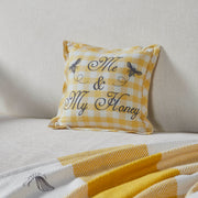 Buzzy Bees Me & My Honey Pillow 9x9