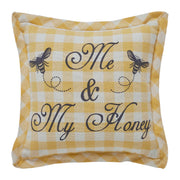 Buzzy Bees Me & My Honey Pillow 9x9