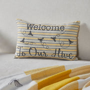 Buzzy Bees Welcome to Our Hive Pillow 9.5x14
