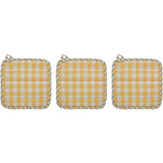 Buzzy Bees Pot Holder Set of 3 8x8