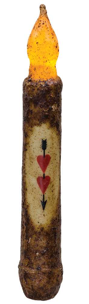 Two of Hearts Timer Taper - Burnt Mustard 6"
