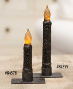 Black Timer Taper Candle - 6"