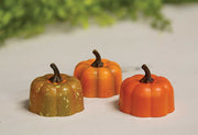 Pumpkin Tealight  (3 Count Assortment)