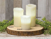 White Drip Pillar 3" x 6"