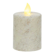 Rustic White Pillar Candle - 2.5" x 4"