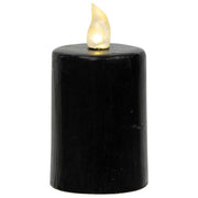 Black Gloss Pillar Candle -2.25" Dia