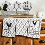 Down Home Our Roost Tea Towel Set of 3 19x28
