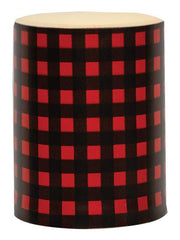 Red Small Buffalo Check Timer Pillar