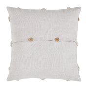 Frayed Lattice Oatmeal Pillow 20x20