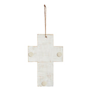 Wooden Cross Hanging Ornament 6x4