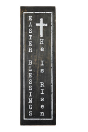 Easter Blessings Wooden Sign 20x6