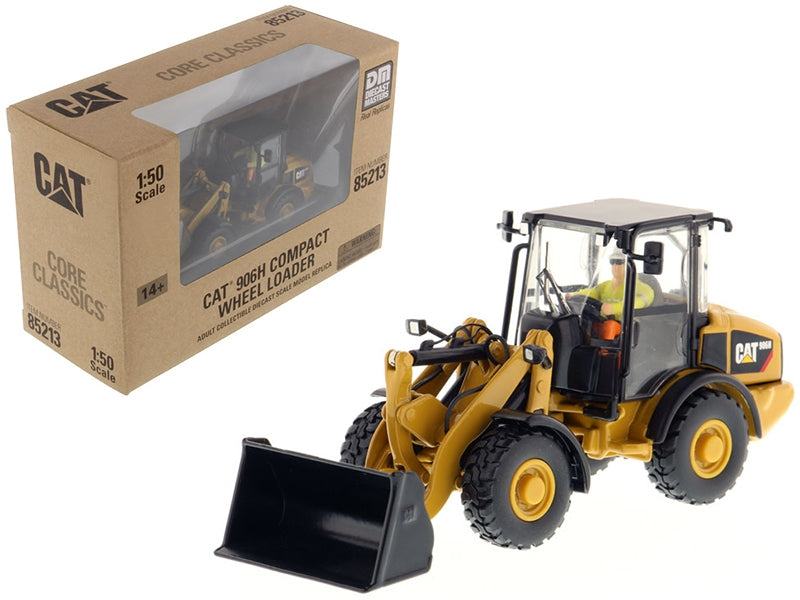 CAT Caterpillar 906H Compact Wheel Loader with Operator "Core Classics Series" 1/50 Diecast Model by Diecast Masters