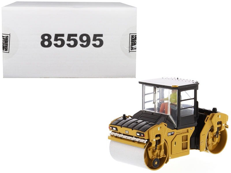 CAT Caterpillar CB-13 Tandem Vibratory Roller with Cab and Operator "High Line Series" 1/50 Diecast Model by Diecast Masters