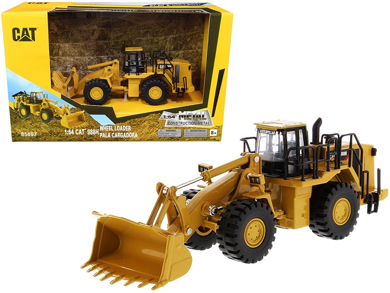CAT Caterpillar 988H Wheel Loader "Play & Collect!" 1/64 Diecast Model by Diecast Masters
