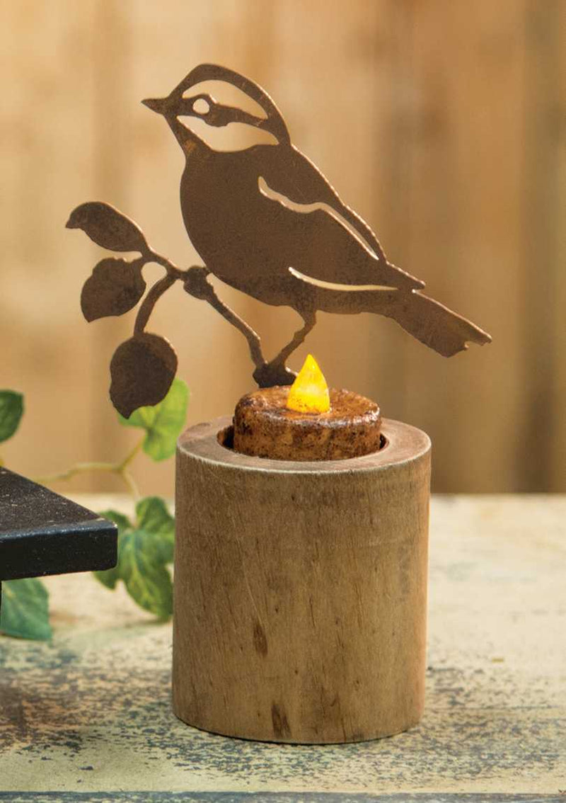 Rusty Bird Tealight Holder - Large