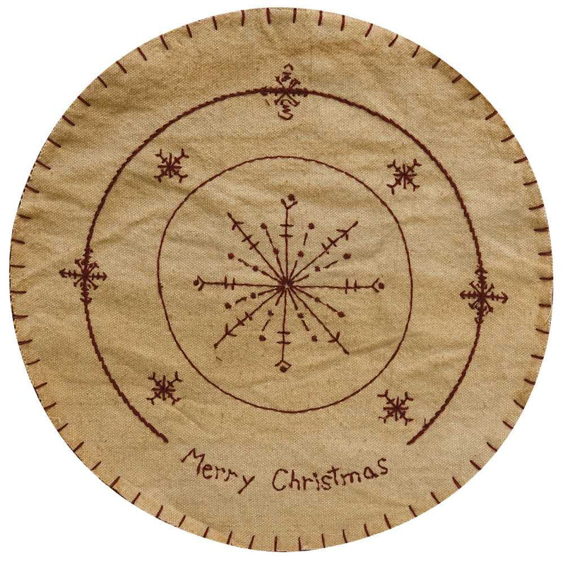 Merry Christmas Candle Mat