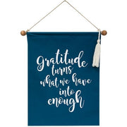 Gratitude Fabric Wall Hanging