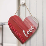 Love Wooden Heart Hanger