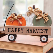 Happy Harvest Pumpkin Wagon Sitter