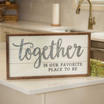 Together Is Our Favorite Place Shiplap Frame