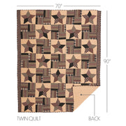 Bingham Star Twin Quilt 70Wx90L