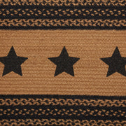 Farmhouse Jute Runner Stencil Stars 13x36