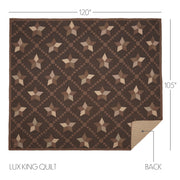 Farmhouse Star Luxury King Quilt 120Wx105L