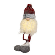Nordic Snowflake Dangle Leg Gnome with LED Lights  (2 Count Assortment)