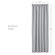 Annie Buffalo Grey Check Blackout Panel 84x50