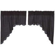 Arlington Swag Scalloped Set of 2 36x36x16