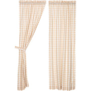 Annie Buffalo Tan Check Panel Set of 2 84x40