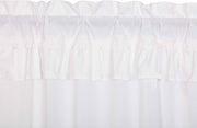 Muslin Ruffled Bleached White Prairie Short Panel Set of 2 63x36x18