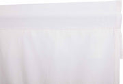 Muslin Ruffled Bleached White Tier Set of 2 L24xW36