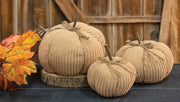 Chenille Pumpkin - 8" Cream
