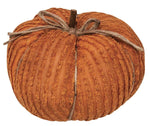 Chenille Pumpkin - 9.5" Orange
