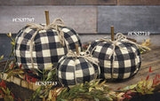 Black Buffalo Check Pumpkin - Small